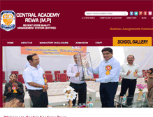 Tablet Screenshot of centralacademyrewa.com